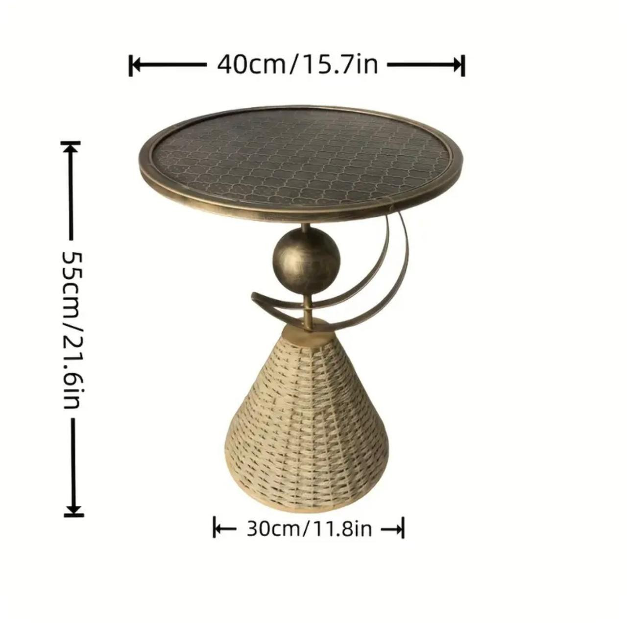 Ensemble de sous-verres en métal tissé à la main avec tissage de corde - Image 4