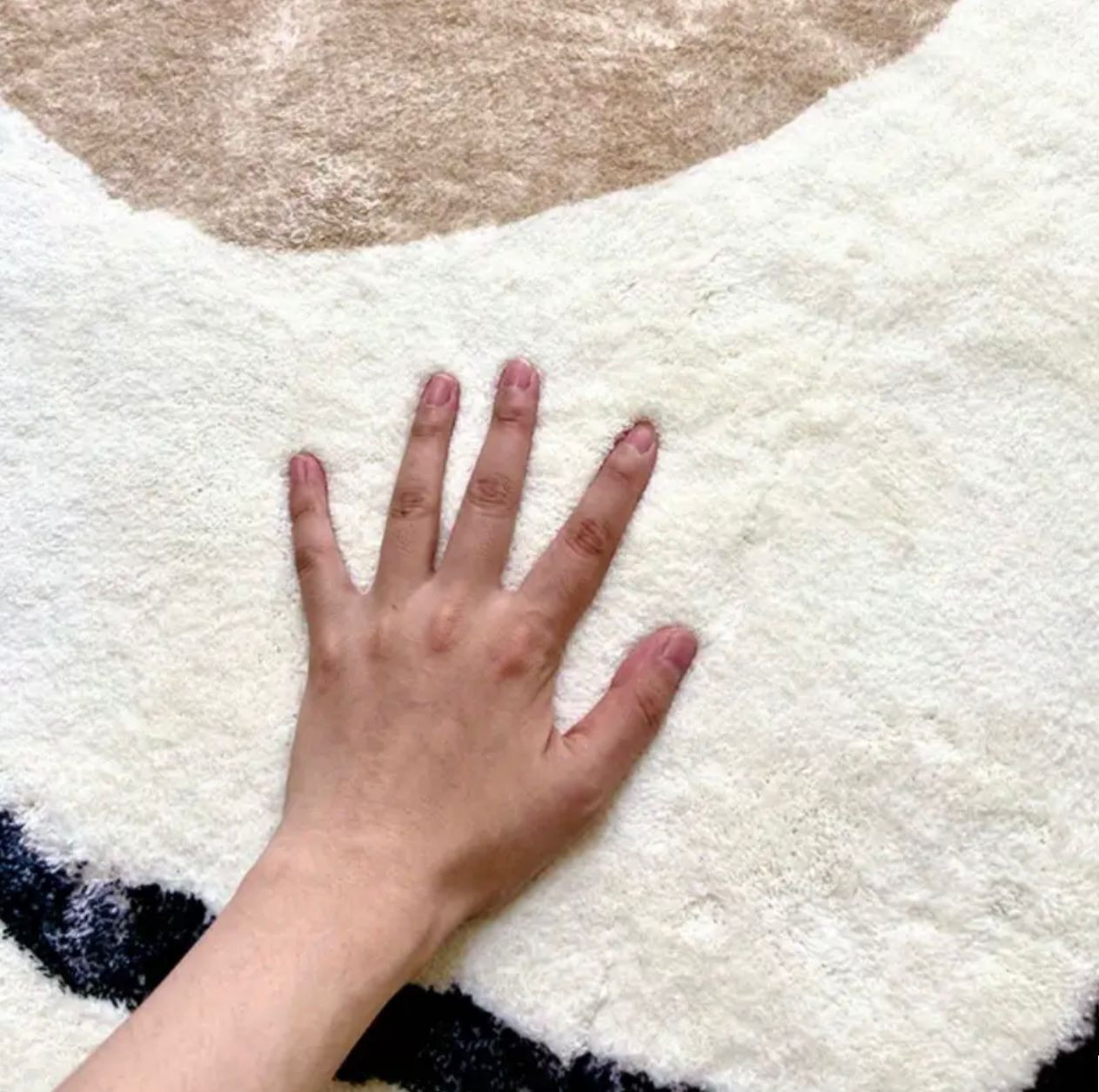 Tapis de zone luxueux en faux cachemire - 10 mm d'épaisseur - Image 3