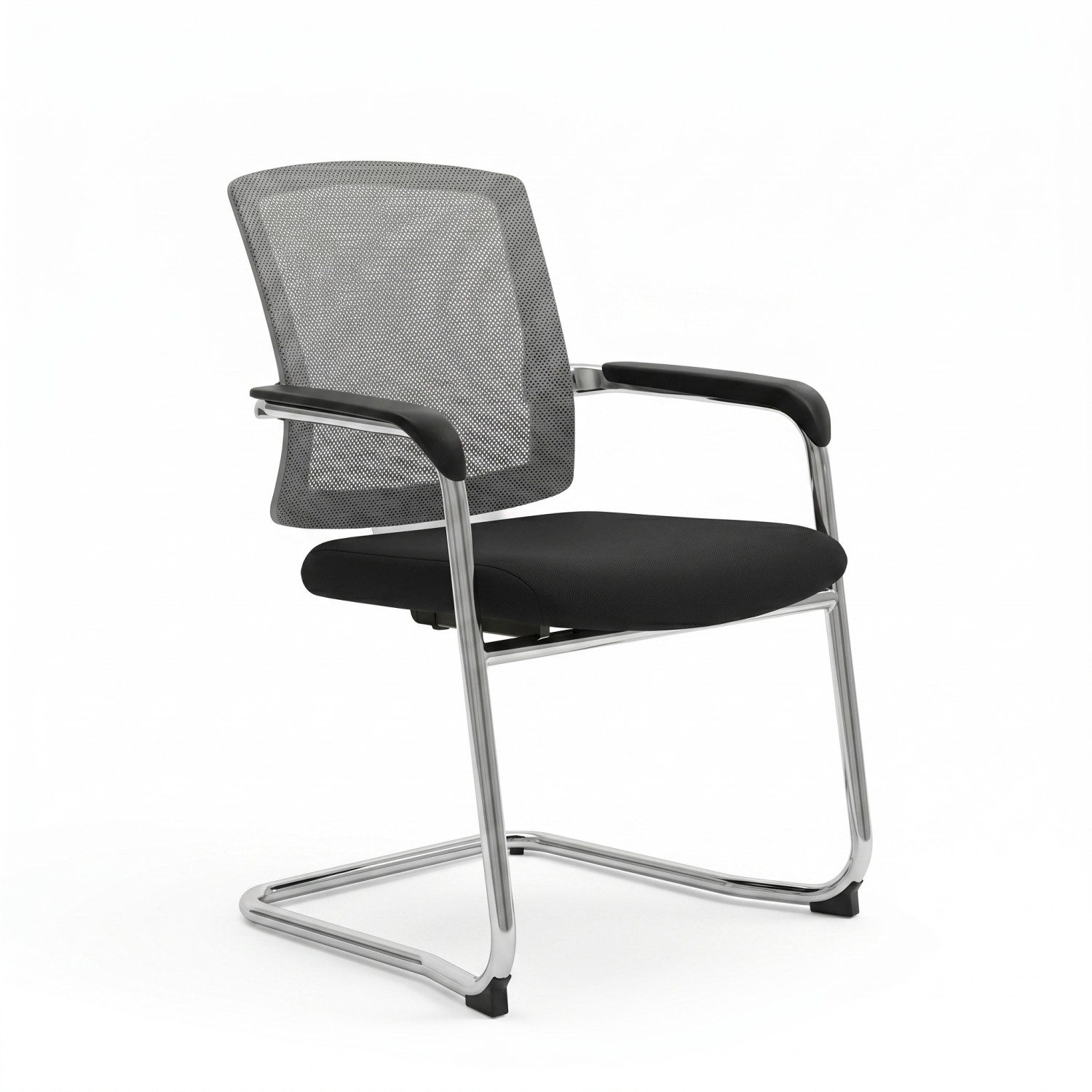 Fauteuil d’accueil CHROME ELEGANCE – Élégance contemporaine et confort optimal pour bureaux et salles de réunion