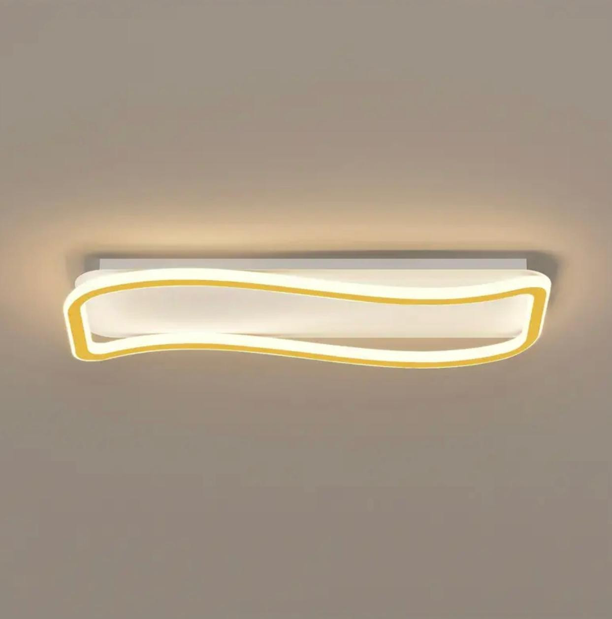 Plafonnier LED moderne avec finition métallique mat - Image 3