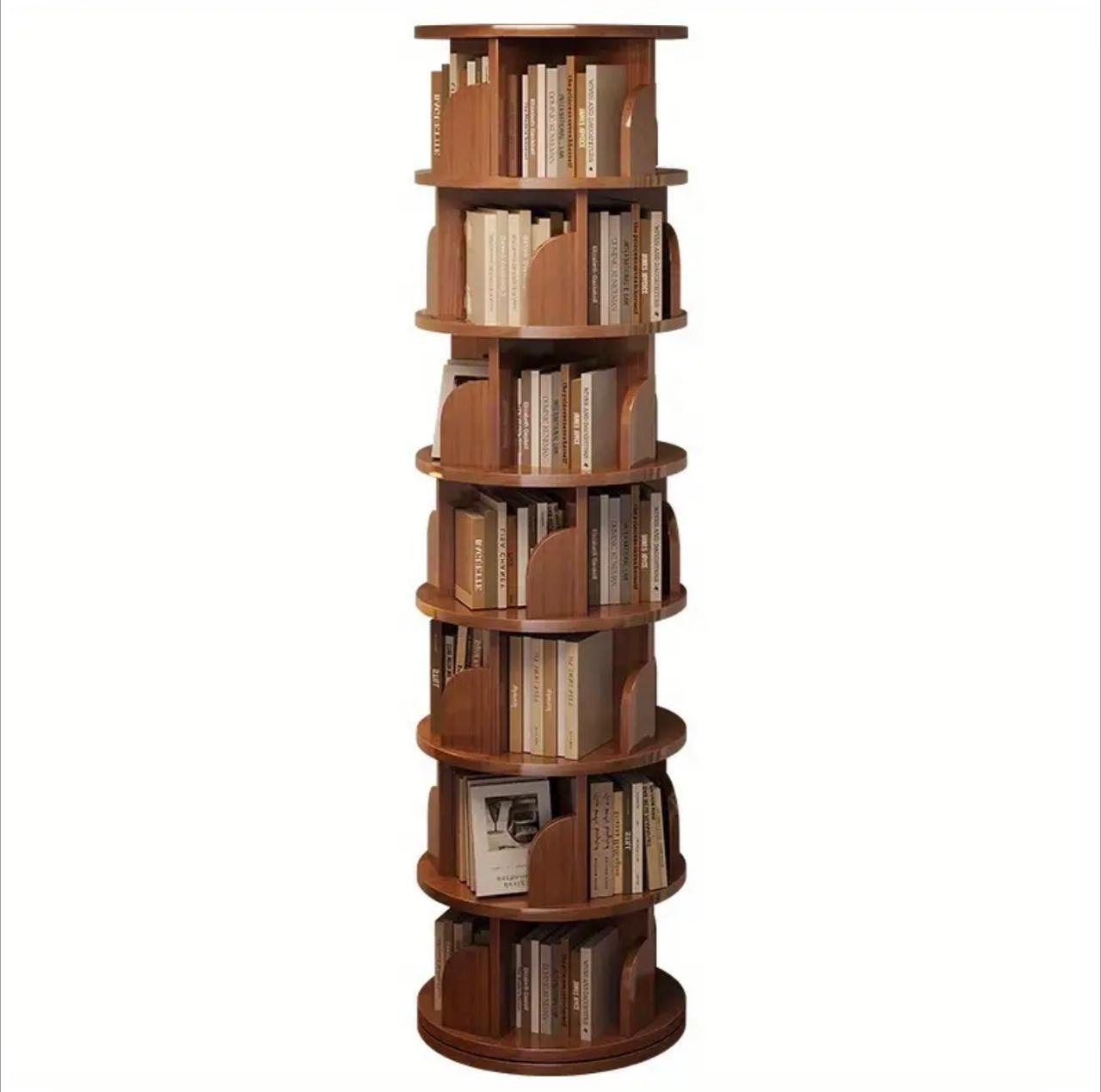 Étagère rotative pour le salon à la maison, support de rangement pour étude - Image 2