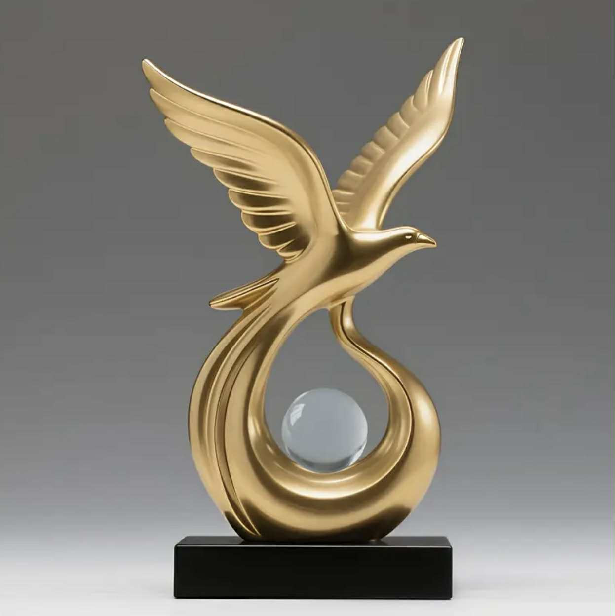 1 statue minimaliste moderne en forme d'anneau de Möbius -