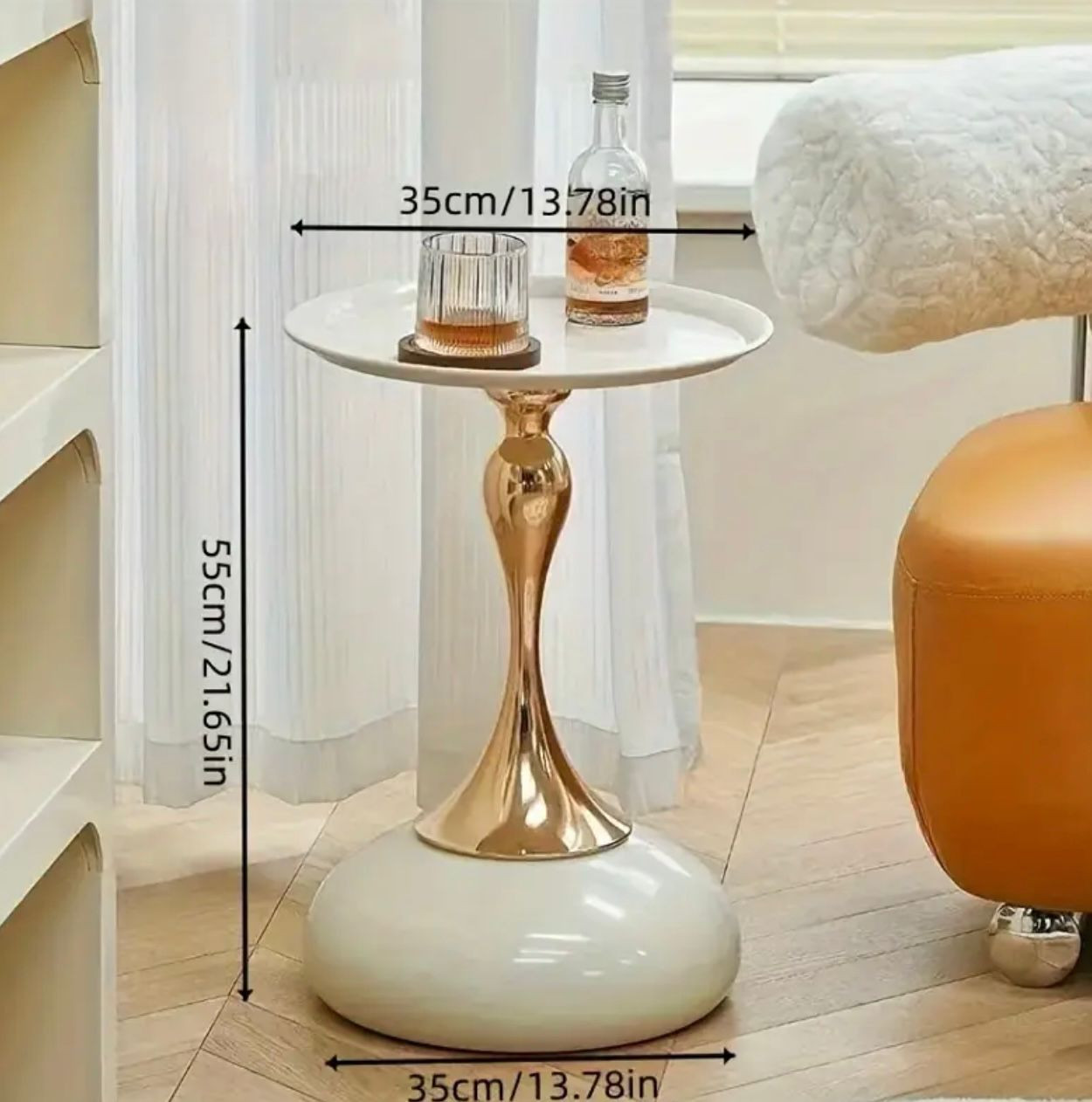 1pc Tables d'appoint européennes modernes en fer - Image 4