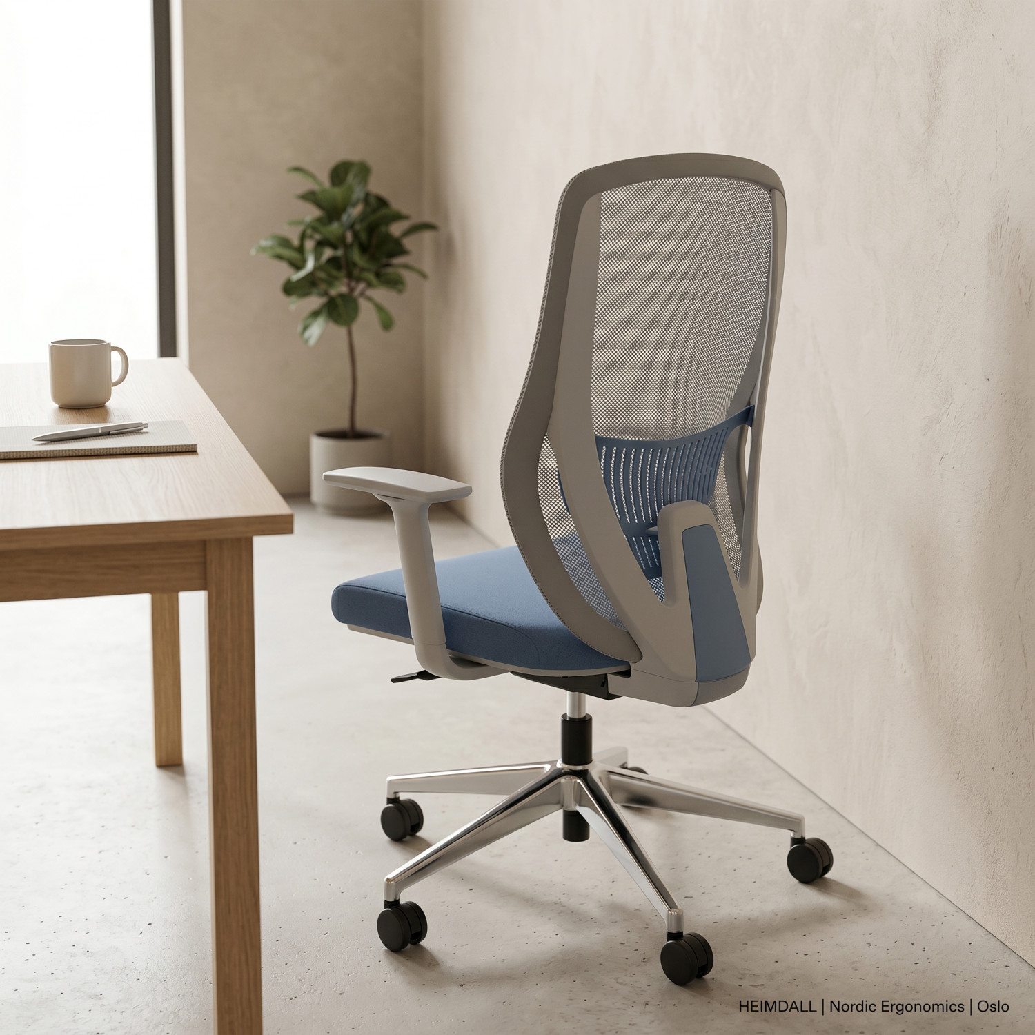 Fauteuil Opérateur AERO BLUE – Ergonomie avancée et confort dynamique pour un usage professionnel moderne