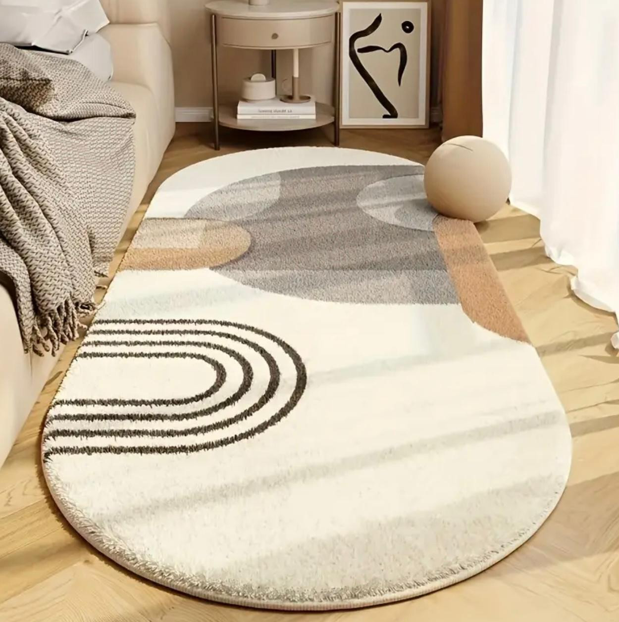 Tapis en cachemire doux imitation