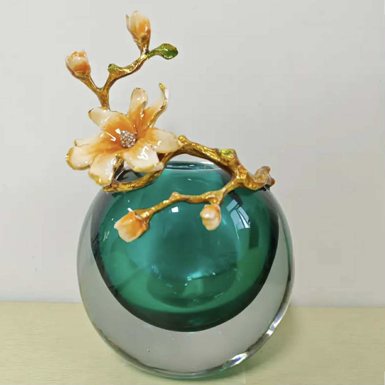 Vase décoratif en verre de style chinois élégant et stylé
