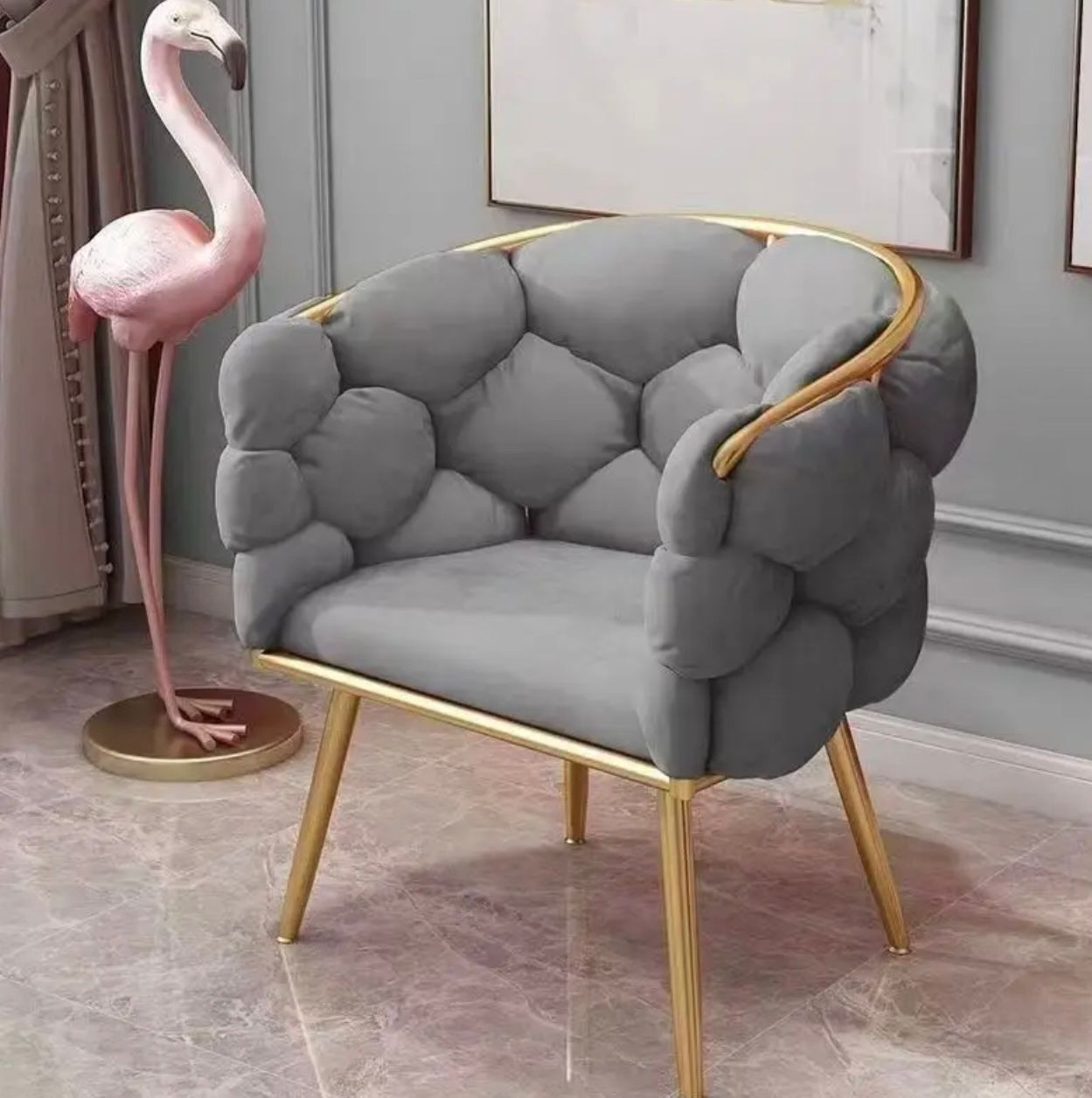 Chaise de salon et de spa en mousse à mémoire de forme de luxe avec dossier solide et bouton inclinable manuel - Image 1