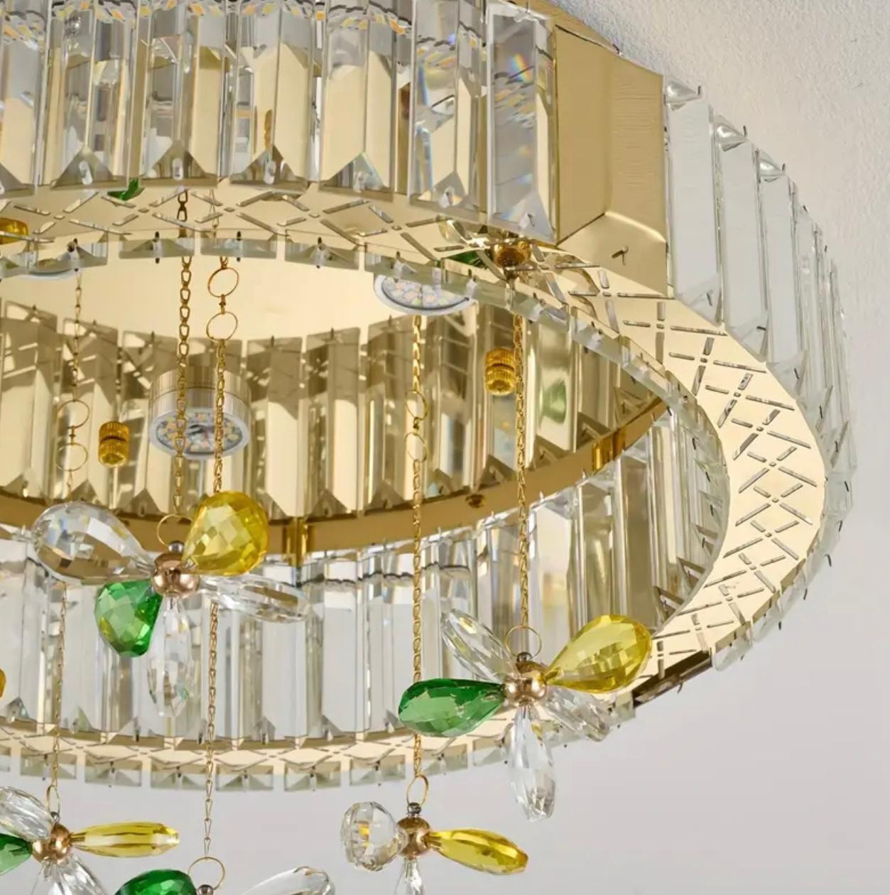 Lustre à trèfle LED moderne - Lumière à changement de 3 couleurs - Image 4