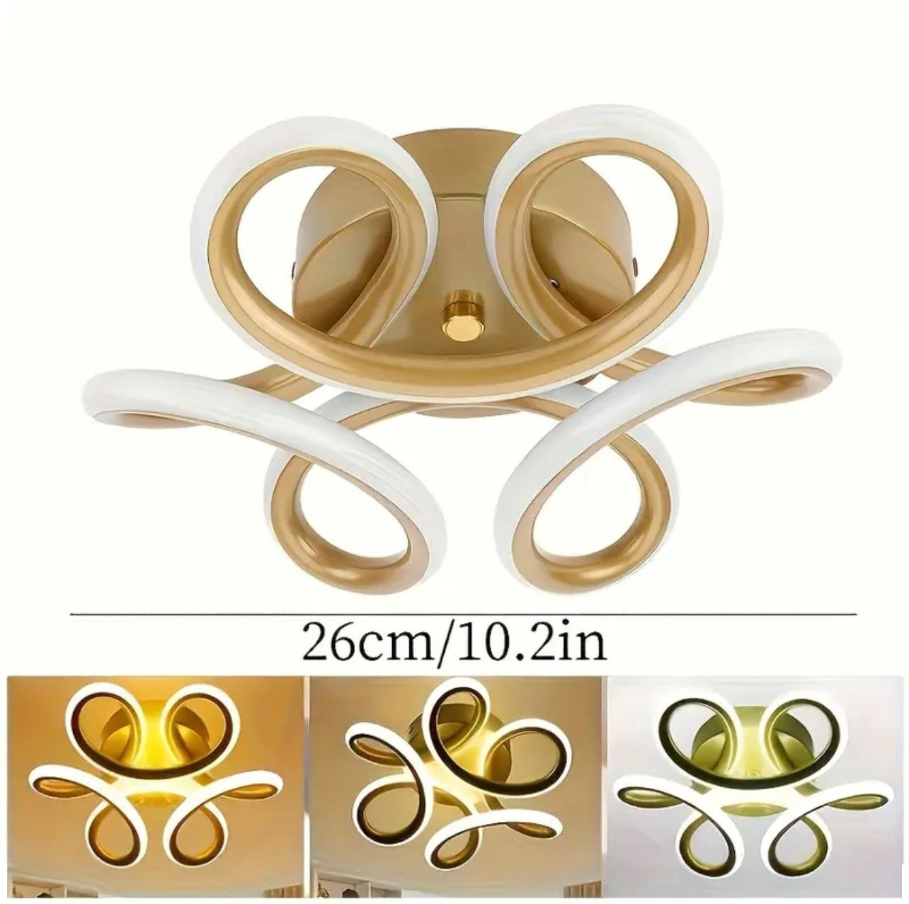 1pc, plafond moderne et élégant LED encastré, lampe de décoration intérieure - Image 4