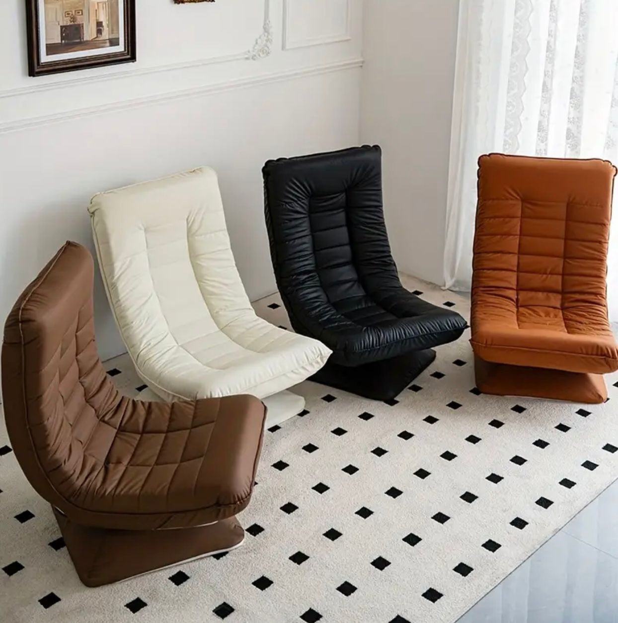 Chaise de sol pivotante pour adultes