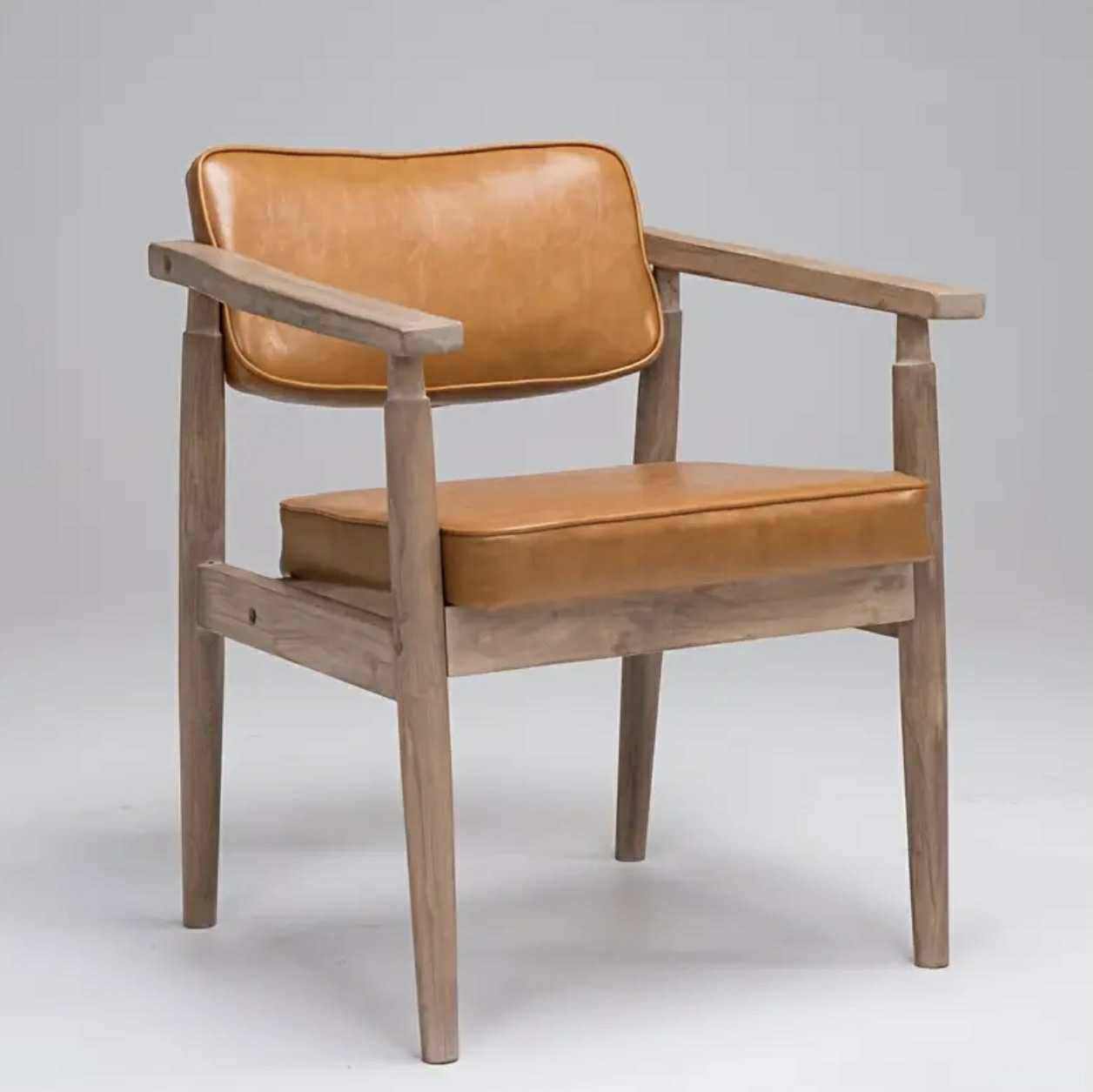 Chaise simple en bois massif - Image 1