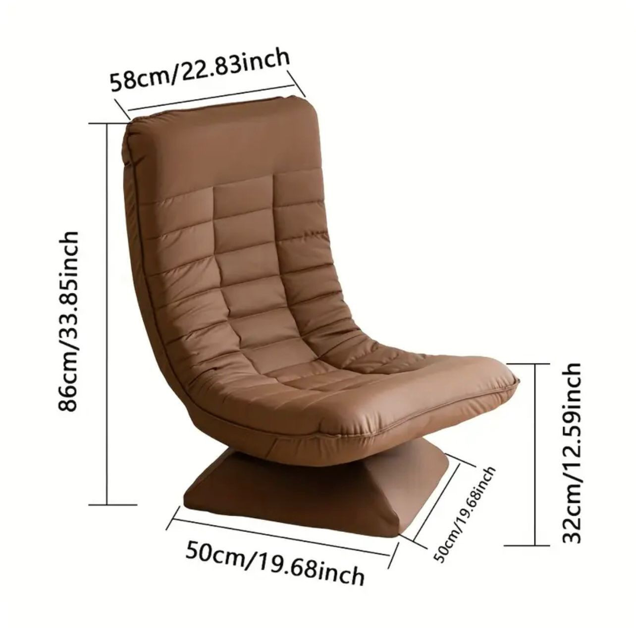 Chaise de sol pivotante pour adultes - Image 1