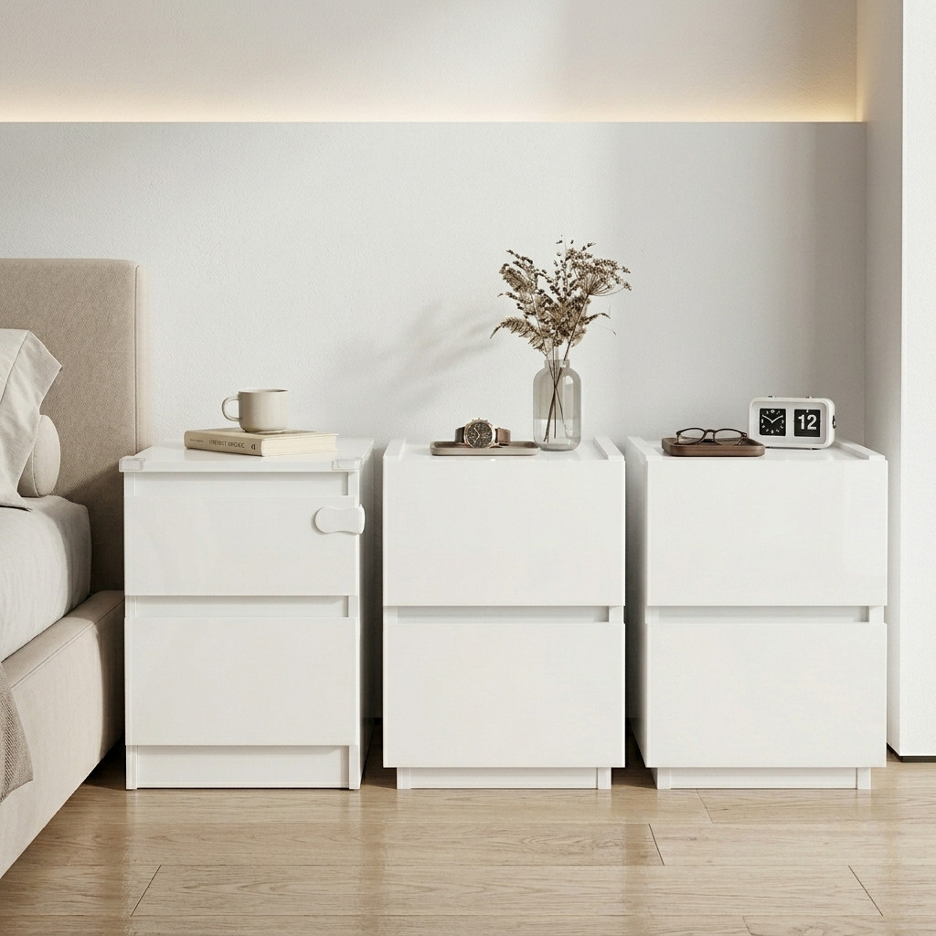 2 table de chevet convertible en commode