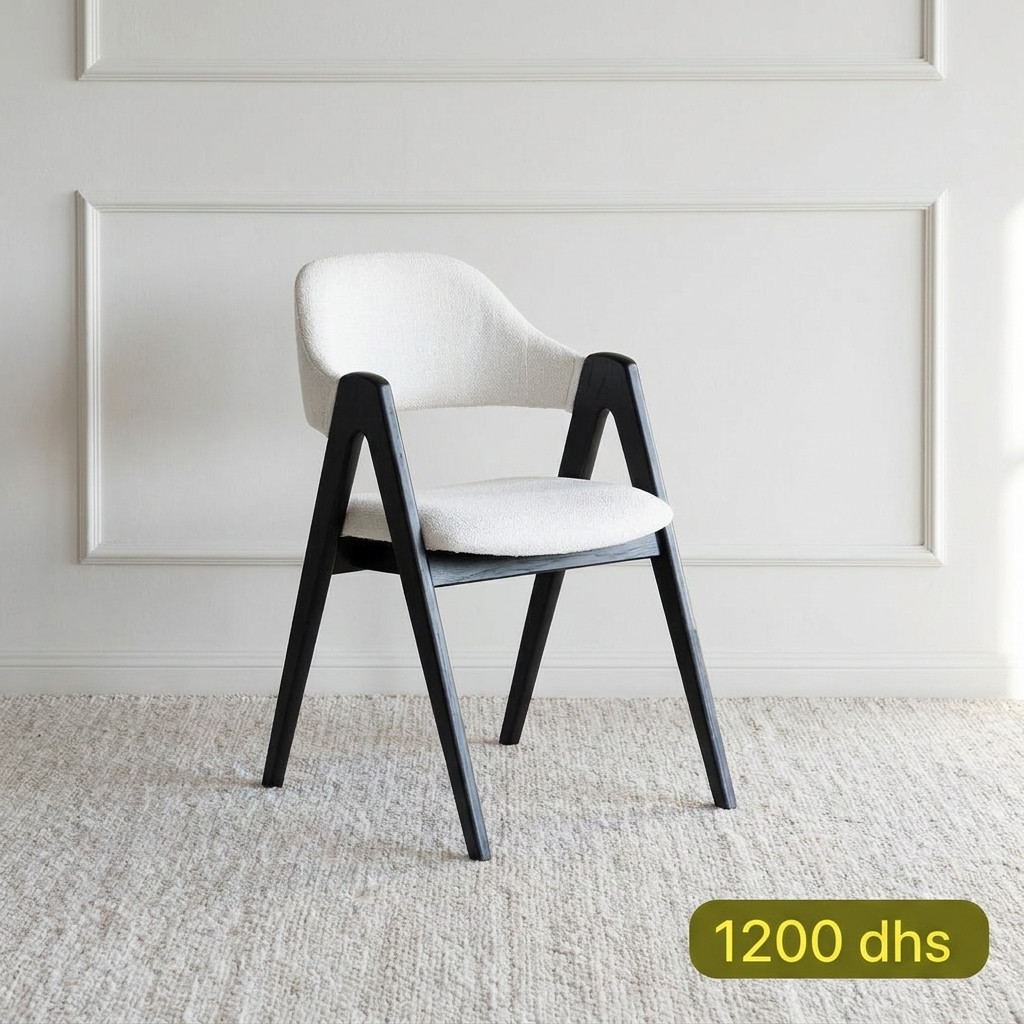 Chaise en bois noyer avec cannage