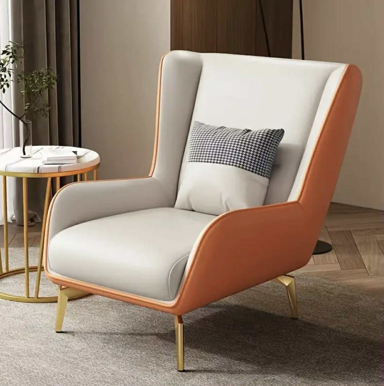 Chaise longue en cuir polyvalente