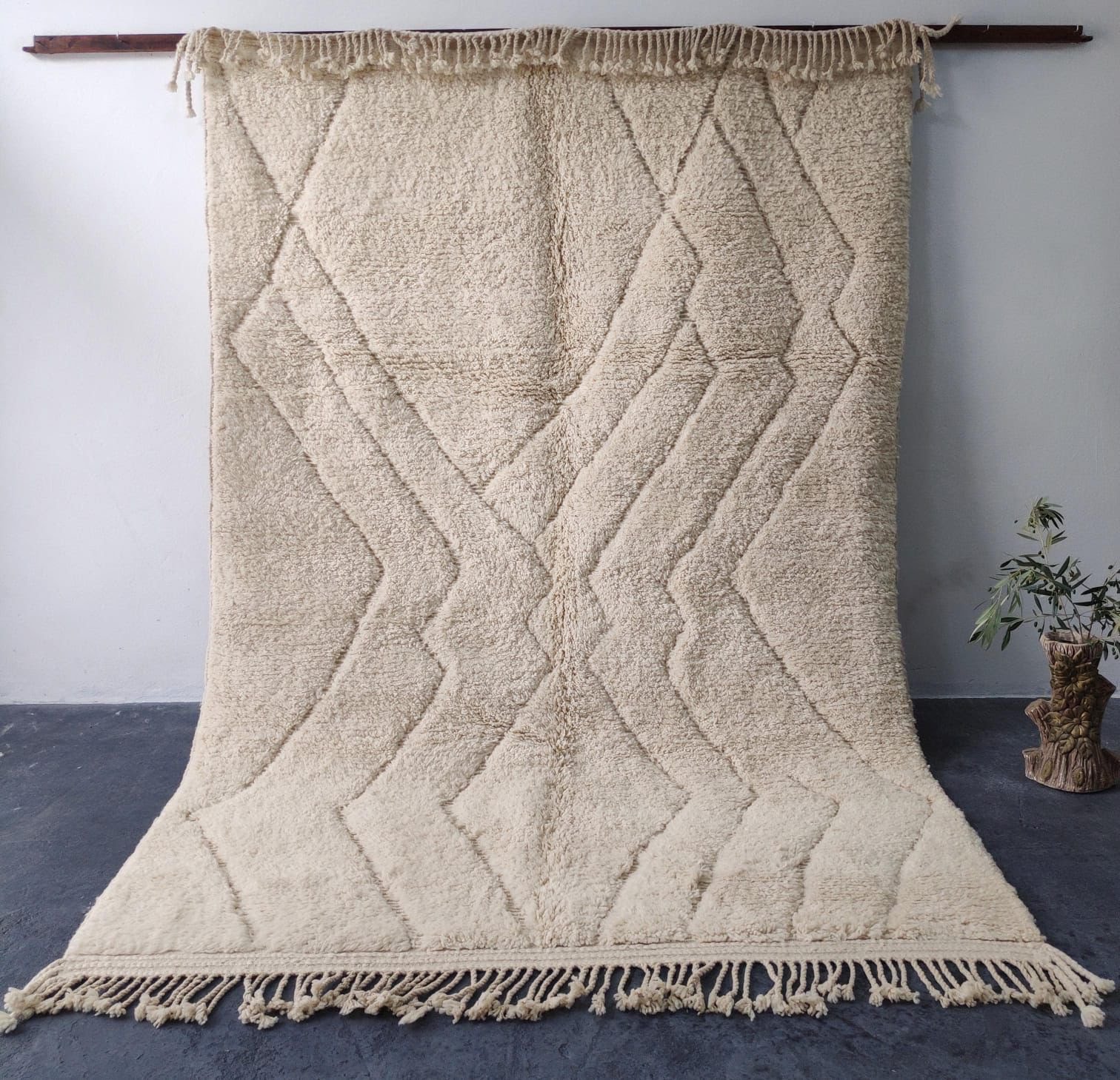Tapis berbère géométrique symétrique - Image 2