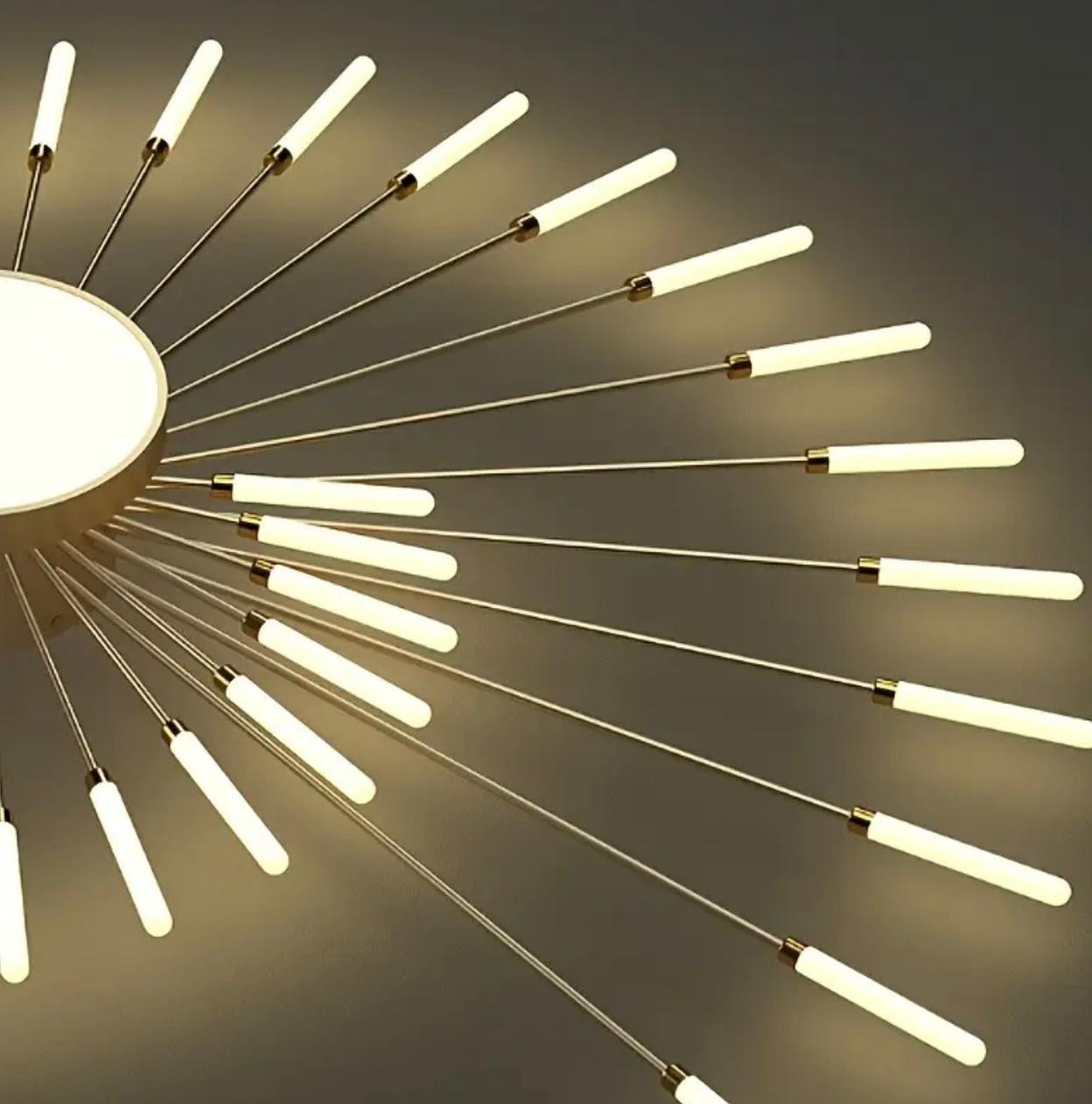 42 lumières LED composées d'un lustre LED de feux d'artifice tourbillonnant, plafonnier haut de gamme - Image 4