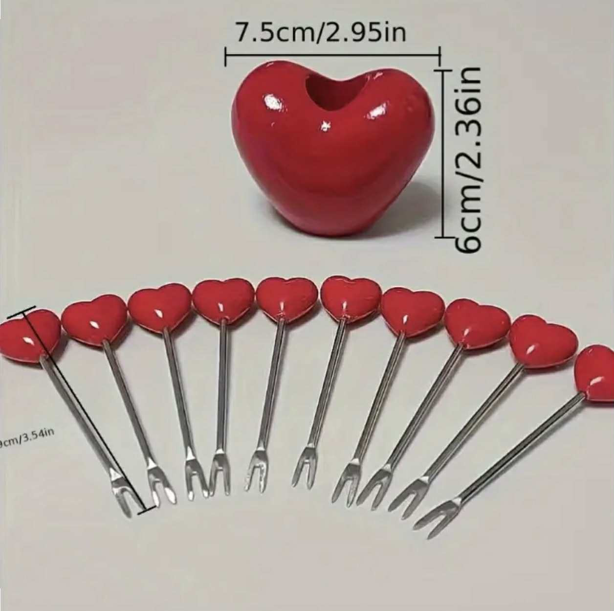 11 pièces - ensemble de fourchettes à fruits - Image 2