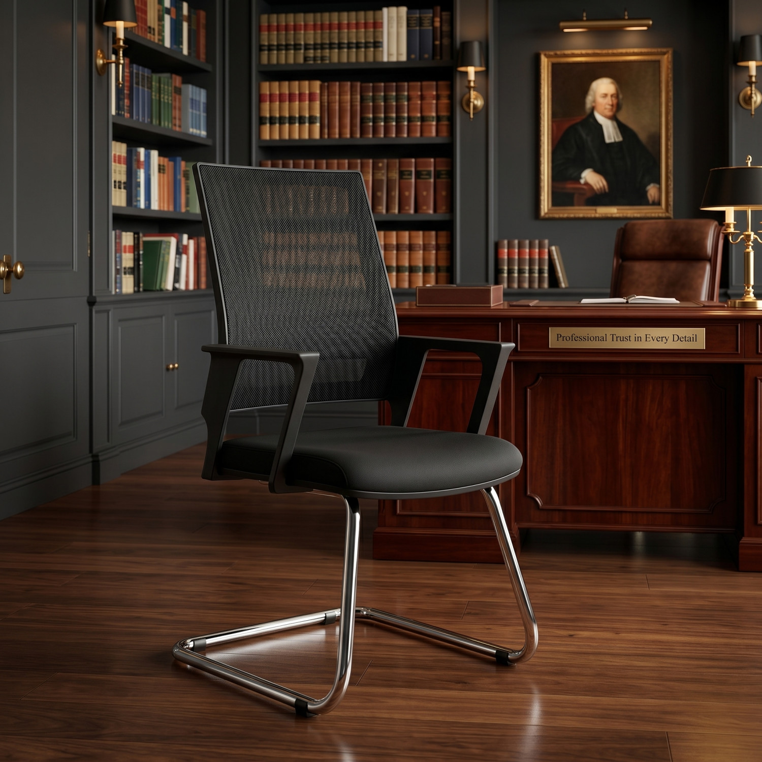 Fauteuil Visiteur – Design Professionnel et Confort Optimal