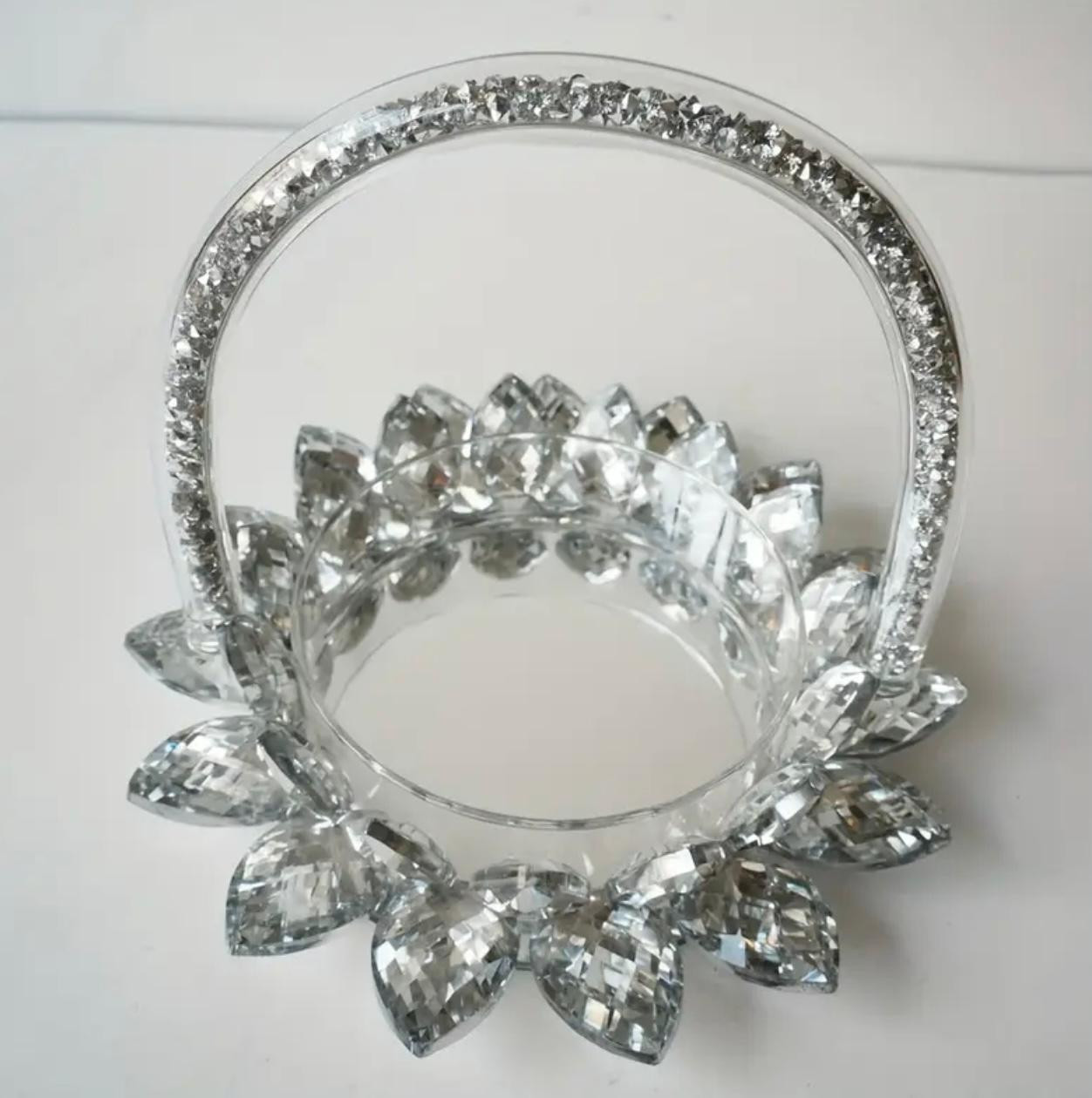 Nouveau panier de fleurs en cristal exquis- ornement pour femmes - Image 1