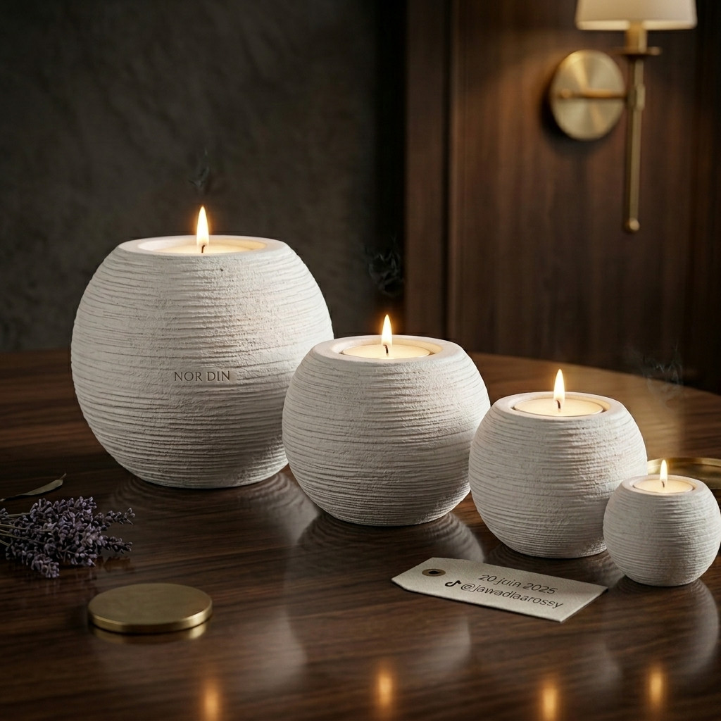 Bougeoirs Artisanaux Minimalistes
