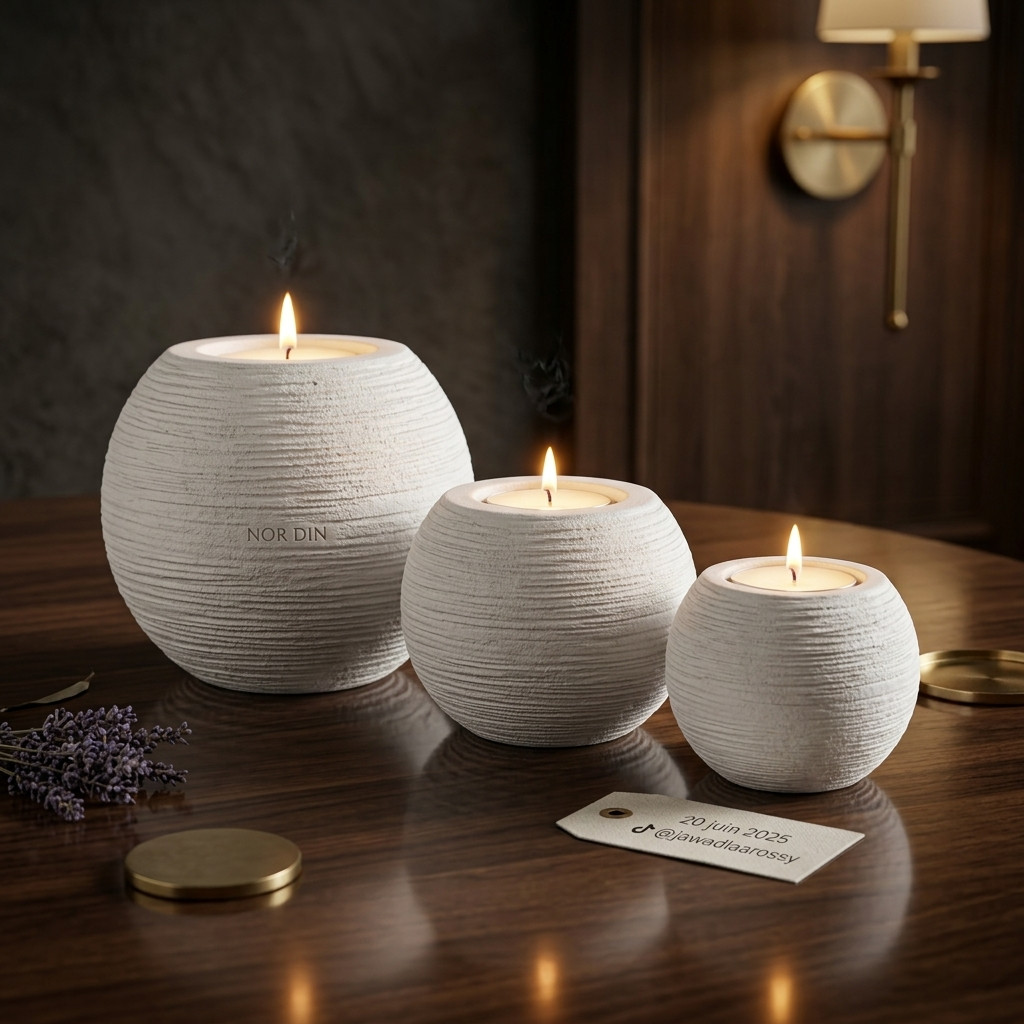 Bougeoirs Artisanaux Minimalistes