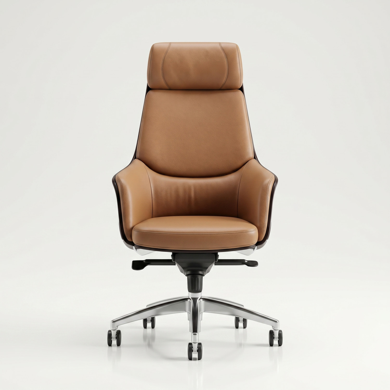 PRESTIGE CAMEL — Ensemble de Direction 3 Sièges en Cuir Véritable