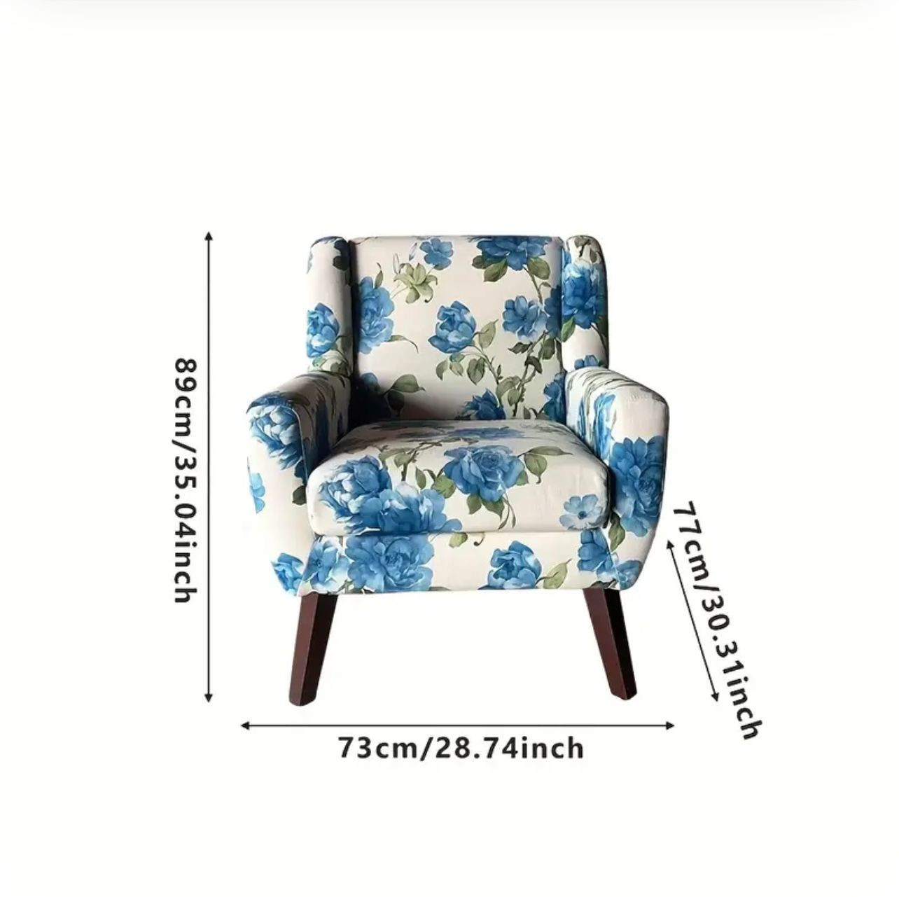 1pc Fauteuil simple minimaliste moderne, chaise de canapé confortable et pratique - Image 2