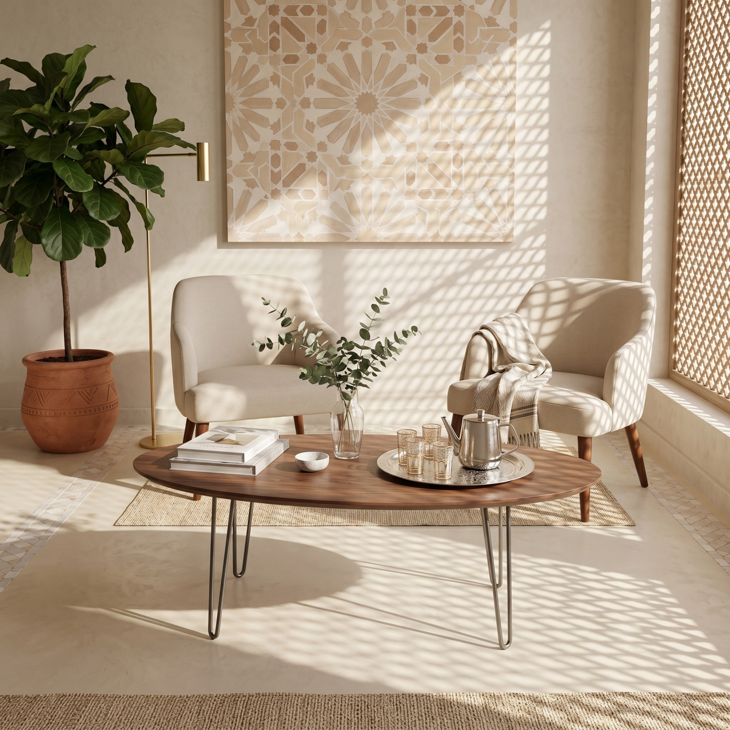 Table basse ovale – Élégance et modernité pour votre salon