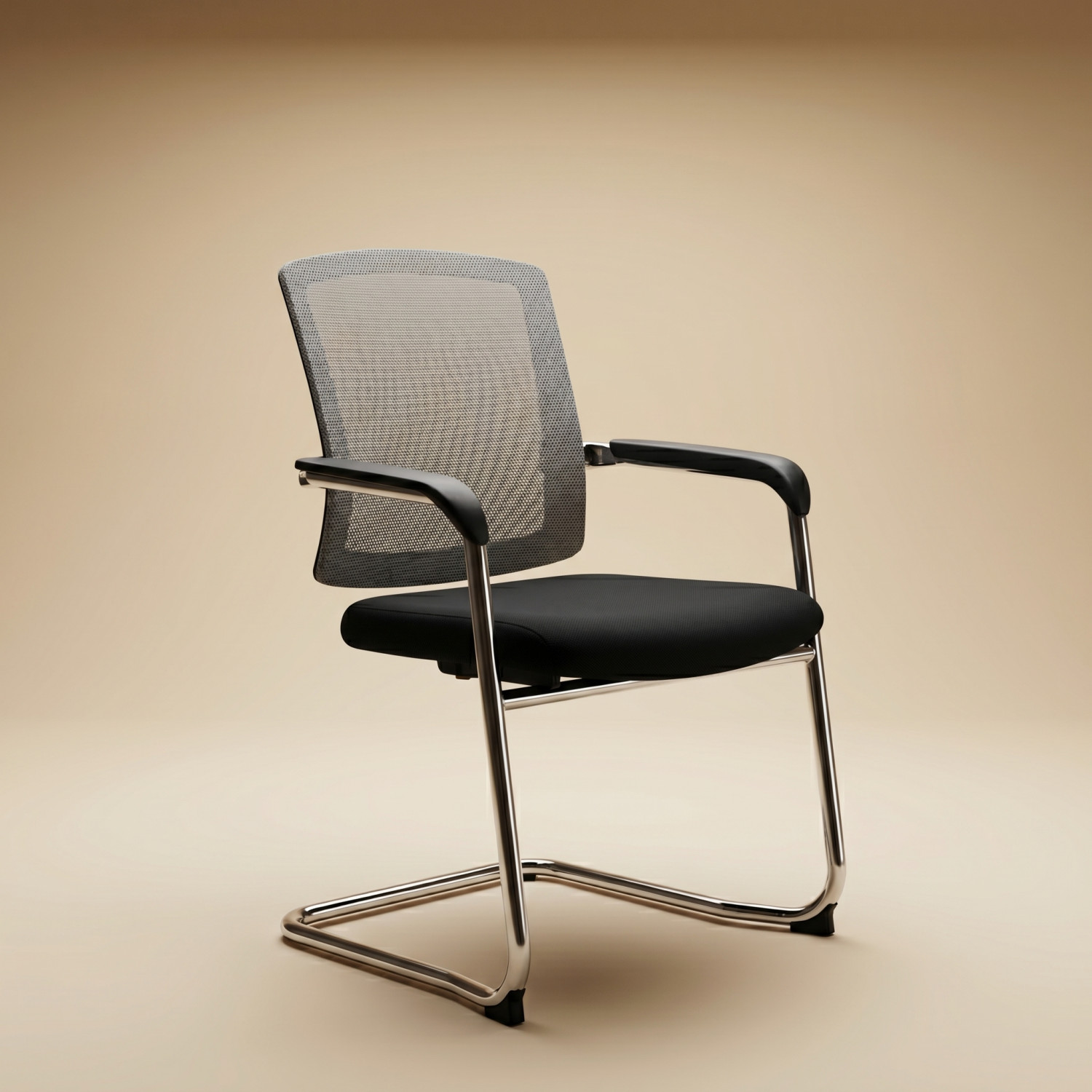 Fauteuil d’accueil CHROME ELEGANCE – Élégance contemporaine et confort optimal pour bureaux et salles de réunion