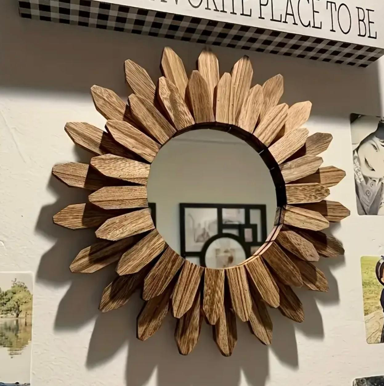 Miroir mural en tournesol chic - Image 2