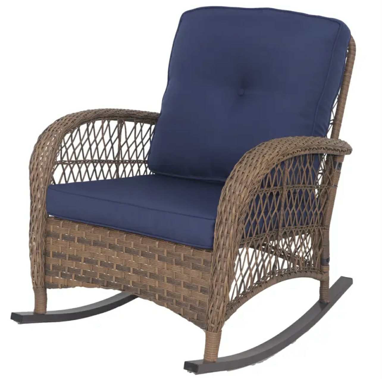 Chaise simple de loisirs d'extérieur tissée à la main, idéale pour les terrasses, les porches et les piscines