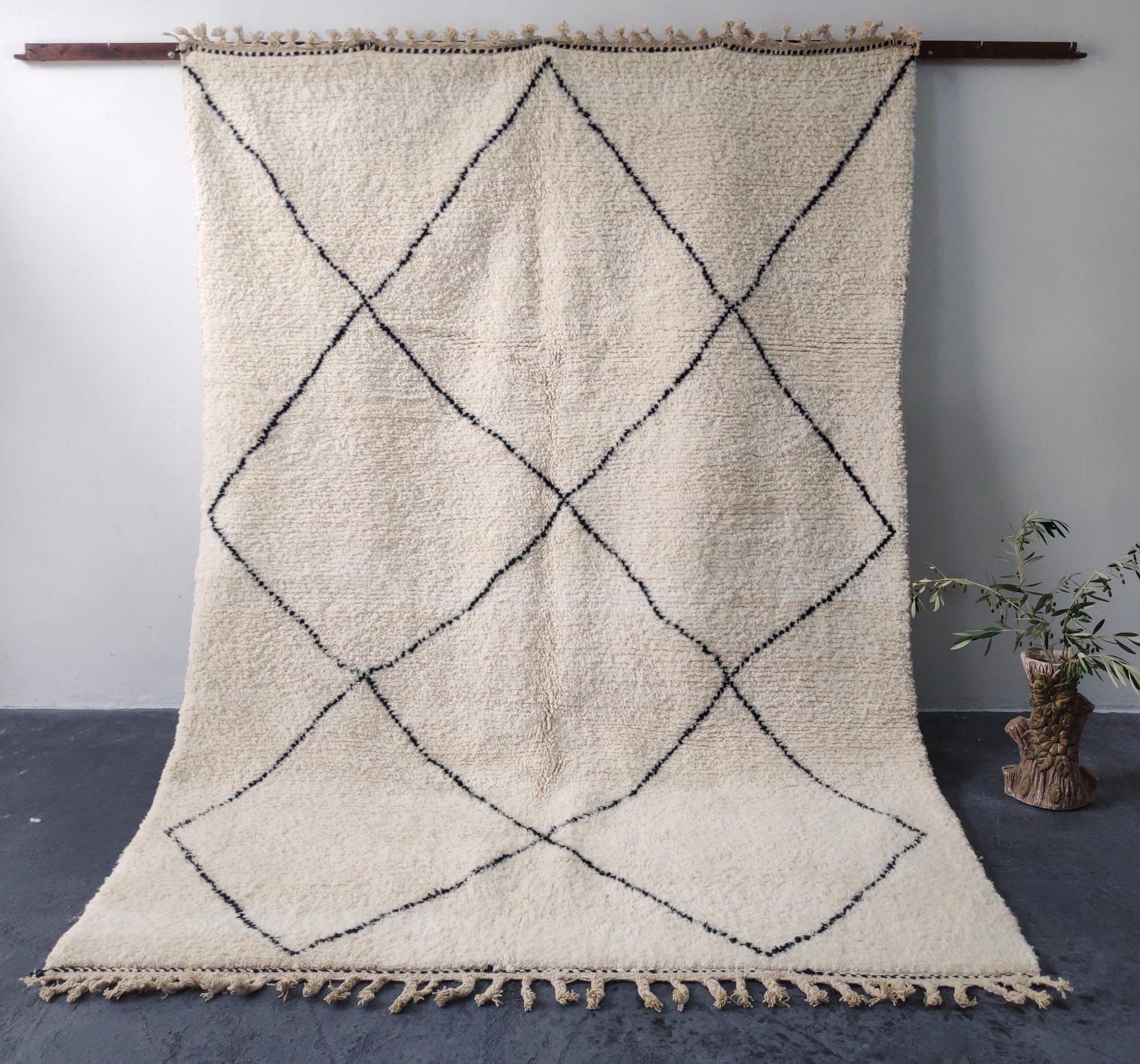 Tapis Marocain Artisanal en Laine