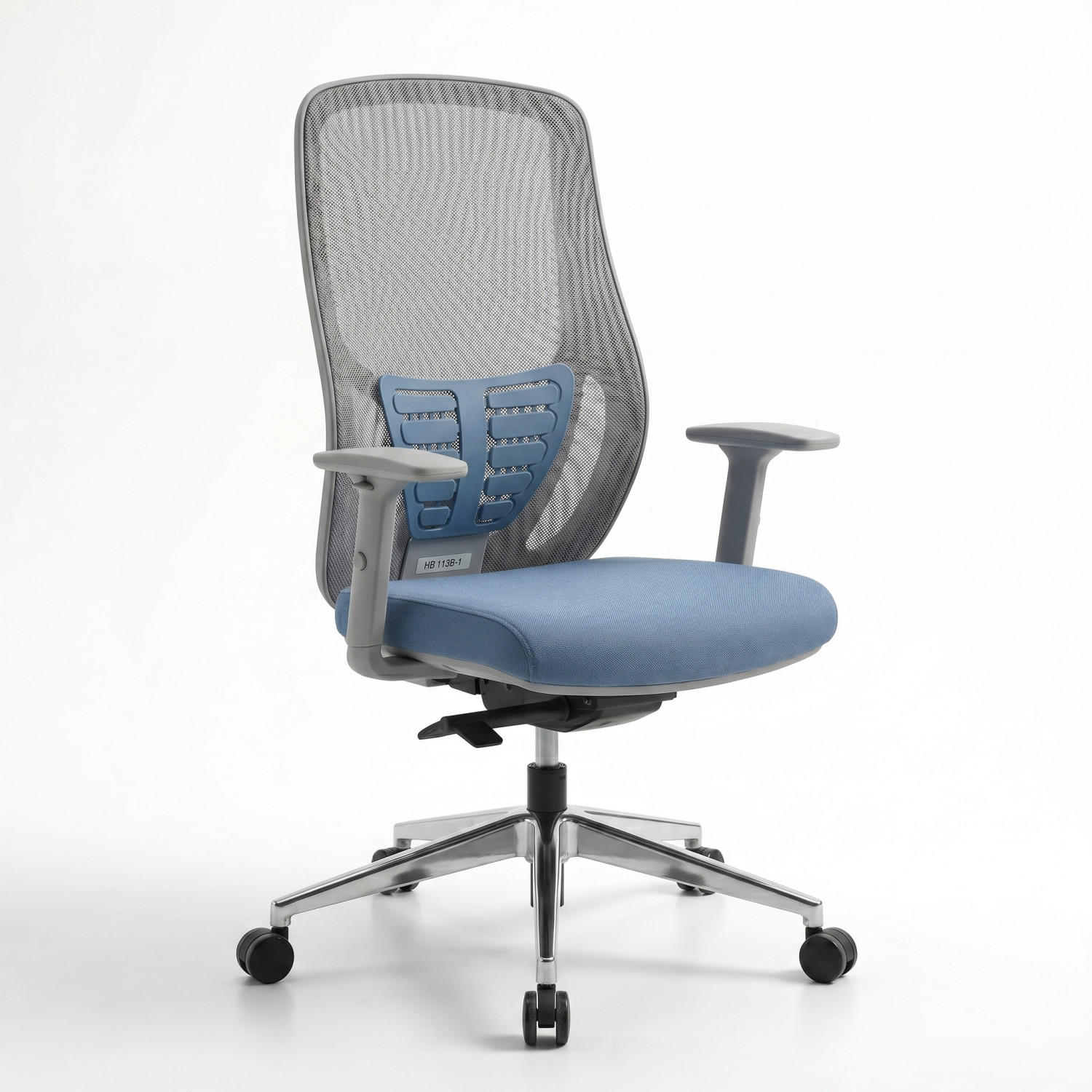 Fauteuil Opérateur AERO BLUE – Ergonomie avancée et confort dynamique pour un usage professionnel moderne